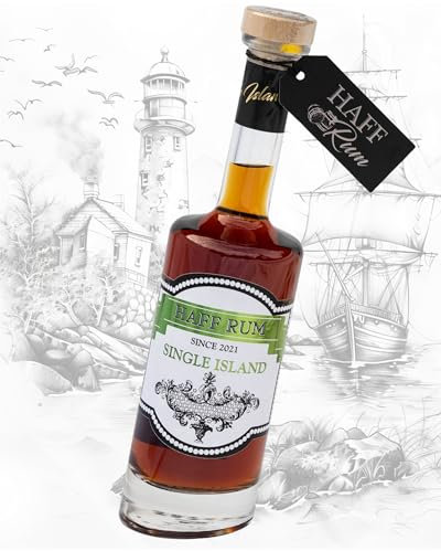 HAFF Rum Single Island | Premium Rum von den karibischen Inseln | dezente Vanillenote | 16 Jahre gereifter Rum aus der Dominikanischen Republik | 40 % Rum mit tropischen Früchten | 500ML