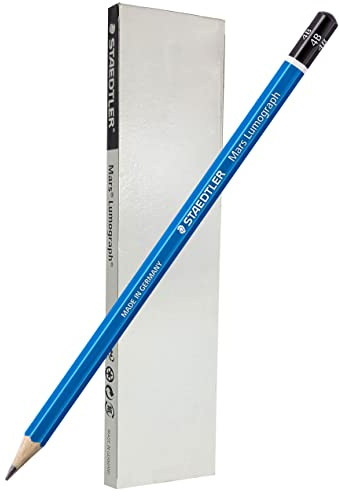 STAEDTLER Mars Lumograph 4B Graphite Art Drawing Pencil, 6 Pencils