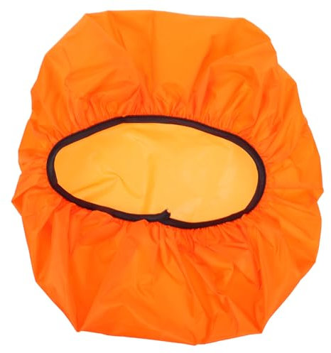 Hemobllo Wiederverwendbarer Polyester Toilettendeckel Schutzüberzug Sanftes Anbringen Universalgröße Orange Toiletten Sitzbezug Robust Leicht Reinigung