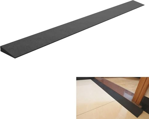 Bordsteinrampe Gummi 2cm Hoch Türschwellenrampe Kerb Ramp Rubber Ramps Can Be Used As A Wheelchair Ramp, Car Ramp, Threshold Ramp For Doors, Driveways, Bathrooms ( Color : Black , Size : 98*8*2cm )