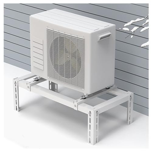 Soporte De Suelo Resistente Para Aire Acondicionado Split, Base De Condensador, Mini Split AC Soporte Para 9,000-24,000 BTU, Soporta Hasta 400 Lbs, Ajustable ( Color : White , Tamaño : 90*50*60cm )