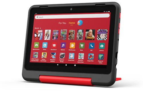 Amazon Fire HD 8 Kids Pro tablet (newest gen), ages 6–12 | 3 GB memory, includes ads-free books, games and videos that children love, 8 HD screen, parental controls, 13-hr battery, 32 GB