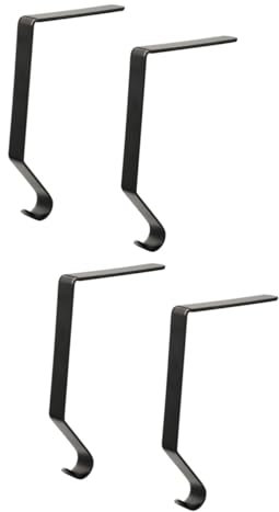 Ciieeo 4stücke Xmas Stocking Haken Multifunktionale Metallhaken Für Weihnachtsdeko Kaminverzierung Zufällige Farben Robust Und Installieren