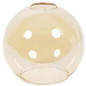 ValueLights | Small Amber Glass Globe Light Shade Ceiling Light Shade | Lamp Shades, Home Décor & Improvement Essential | 15cm Shade Width