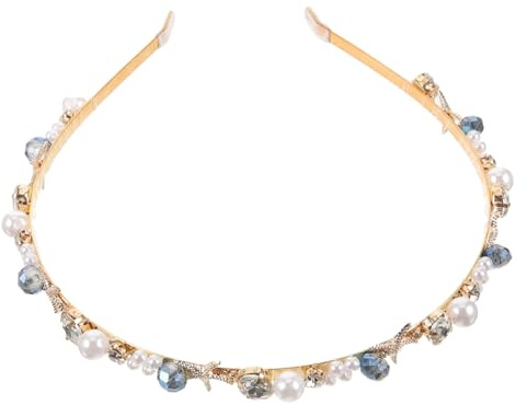 MUSISALY Perlen Stirnband Meerjungfrau Seestern Kopfschmuck Für Damen Und Mädchen Strandhochzeit Braut Haarschmuck Ozean Accessoire