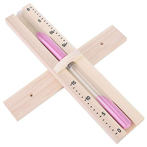 Sauna Sand Timer 20 Minutes,Tbest Sauna Clock,15 Minutes Sauna Room Sand Clock Glass Timer Wallmounted Wooden Hourglass with Sands