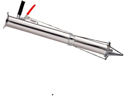 PRPRP Plantoir à bulbes en Acier Inoxydable à Long Manche avec perforateur, Distributeur de graines, perforateur et Outil de Transplantation