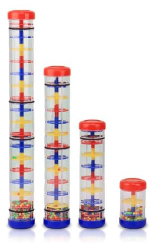 Vocdikficy Regenmacher-Stabrohr, Regenmacher-Stabrohr, Kunststoff-Regenmacher-Stabrohr, Hohe Qualität für Kinder, Regenrohr, Rasselrohr, Regenstab-Shaker, Musik, Sensorisches Hörinstrument, Spielzeug