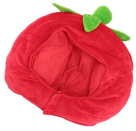 MAJORMENCH Tomato Hood Cartoon Fruit Shape Headdress Funny Hat for Women Boys and Girls Party Hats Cosplay Accessories