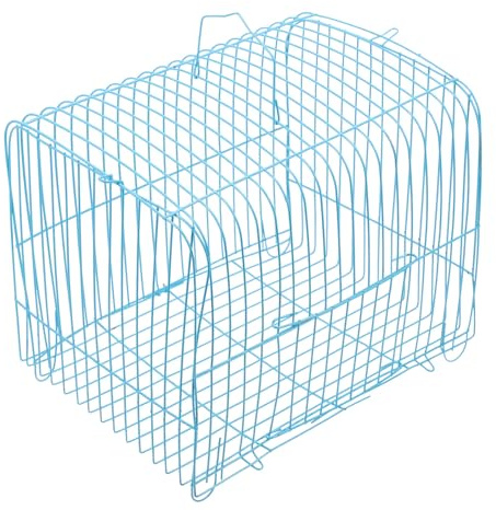 GARVALON Gabbia Design Leggero Portatile per Uccelli in Filo D'acciaio da Viaggio per Trasporto Sicuro e Struttura Affidabile di Piccoli Uccelli in Viaggio