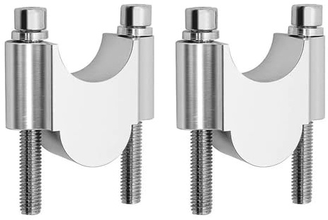 1 Par 28 Mm 1 1/8 Tum 22 Mm 7/8 Tum Universal Motorcykel Universal Styrhöjare Styrfäste Handtagsklämma Adapter stijgende klem(Sliver)