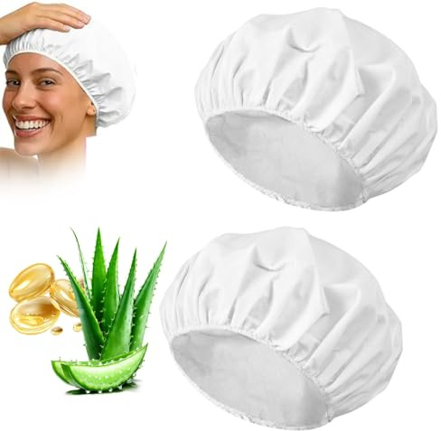 Shampoohauben Haar Shampoo Cap 2 Stück Einweg Shampoo Haube Haarwaschhauben Wasserlose Haarwäsche für Pflege Senioren Reisen Camping