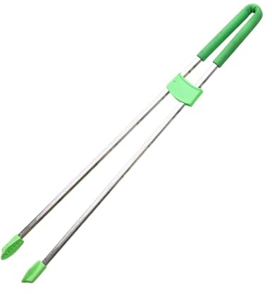 Harilla Reacher Grabber Pinza Raccogli Rifiuti Bastone Estensibile Pinza Prensile con Testa Antiscivolo Adatta per Adulti Bambini Raccolta Foglie Giardino Pul, Asta in Acciaio Inossidabile