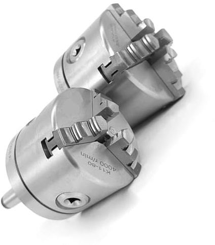 Mandrino for tornio da 100 mm con adattatore flangia MT2 - Mandrino a 3 griffe K11-100 incluso, elevata durezza e design durevole, 1 pz