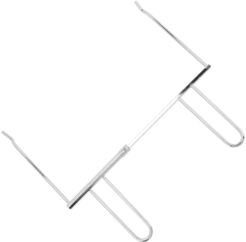 Abaodam Pince à Poulet Réglable en Acier Robuste pour Four et Grill, Fourchette à Poulet Anti-brûlure, Accessoire la Cuisine Pratique pour Gril et Rôtisserie, Outil de Cuisson Solide