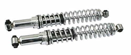 Coil Over Shocks, Long Travel Style, Chrome, PAIR, Compatible with Dune Buggy