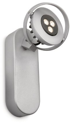 Philips Ledino LED-Wandspot Teqno 1-flammig dimmbar 6 W, aluminium lackiert 564204816