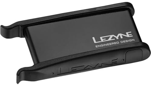 Lezyne LEVER Repair Tool Set, Alu.inkl. 2, Black 1 PK-Lever-V104 | Anodized Aluminum Case, 6 Glueless Patches, Composite Matrix Tire Levers, Stainless Steel Scuffer, Black