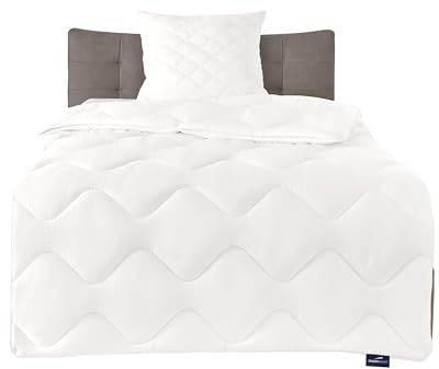 Traumnacht Comfy Cotton Duo vinterfilt mysigt varmt täcke, tillverkat av bomullsblandning, 135 x 200 cm, tvättbar, Öko-Tex certifierad, tillverkad enligt tysk kvalitetsstandard