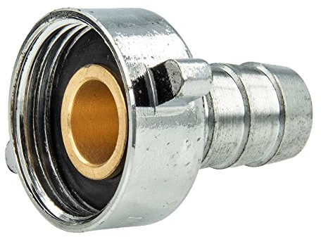 tecuro Schlauchverschraubung mit 1/2 Zoll ÜWM x Tülle Ø 11 mm, MS-verchromt