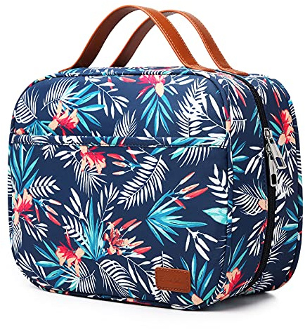 Bosidu - Trousse de Toilette de Voyage à Suspendre, Organiseur de cosmétiques de Grande capacité pour Femme avec 4 Compartiments et 1 Crochet Robuste, Voyage, Usage Quotidien ou Noël
