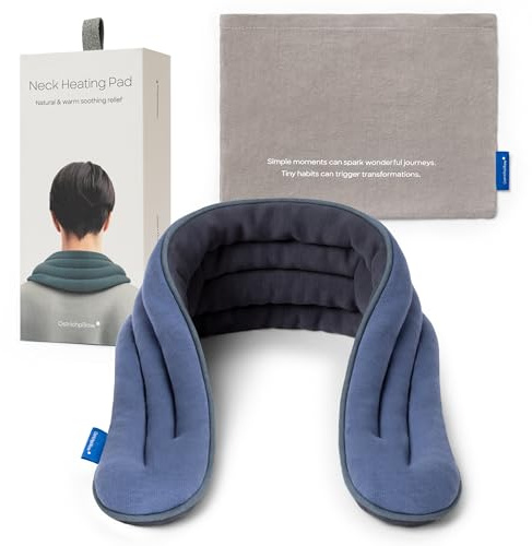 Ostrichpillow Heating Pad Microwavable - Neck Wrap Microwavable Heating Pad for Neck and Shoulder, Relaxation, Pain Relief