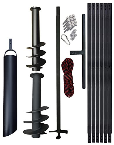 PWSAM Tarière pour fontaine - 7 m - 145 + 180 mm - Avec plunscher 110 mm