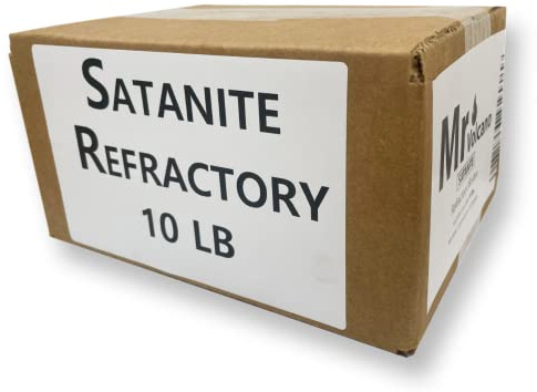Mr Volcano Refractory Satanite 10 Pounds for Ceramic Blanket Lining 3200 Degree Mortar