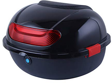 Caja superior de motocicleta, Caja superior de scooter de motocicleta Caja de equipaje de maletero trasero, Estuche de transporte de almacenamiento con respaldo suave, para caja trasera trasera de