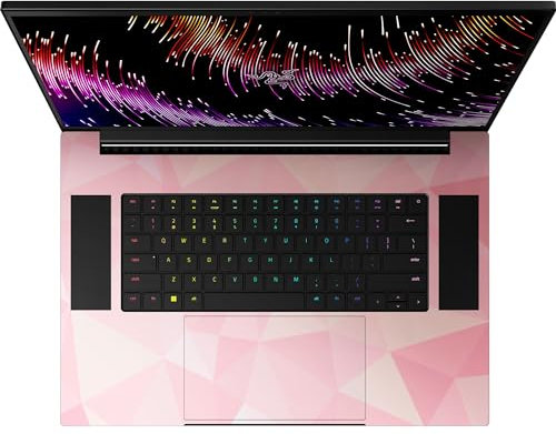 Razer Skin Vinyl Laptop Full Wrap: Razer Blade 18 (2023) - Premium 3M Cast Vinyl - Scratch Protection - Unique Designs & Finishes - Easy Application - Geometric Quartz