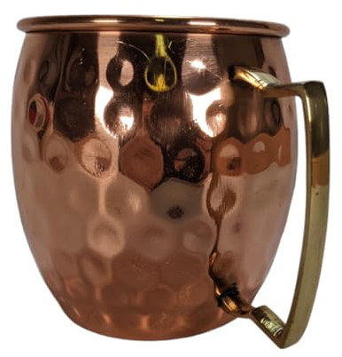 Terrapin Trading 100% Pure Copper Ayurvedic Water Beer Beaker Beer Tankard Cup Mug Yoga Bar Cocktail