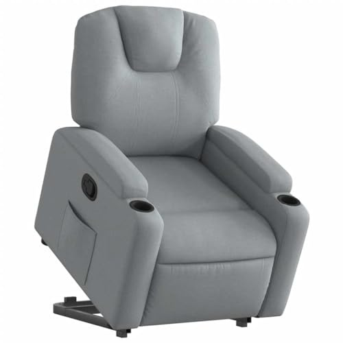 vidaXL Reclinerfåtölj med uppresningshjälp ljusgrå tyg, fåtölj, fåtölj med uppresningshjälp, reclinerstol, fåtöljer, fåtöljer med uppresningshjälp