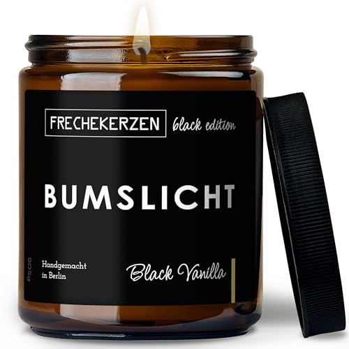 Lustige Duftkerze mit Spruch für Partner | Handgemacht aus Sojawachs | In Geschenkbox | Valentinstag Geburtstagsgeschenk | Ehe Mann, Freund, Frau, Freundin, Verlobte, Jahrestag |Black Vanilla