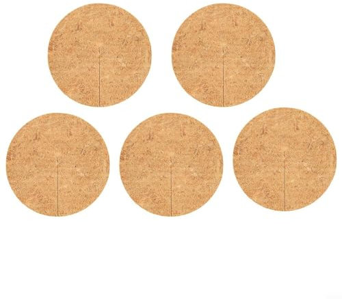 5Pcs Mulch for RING Tree for PROTECTION Mat, Coconut Fiber Mulching Disc, Round Plant for PROTECTION Cover Disc for Garden/Living Room/Restaurant/Balcony/Nurseries(Y PAD40cm)