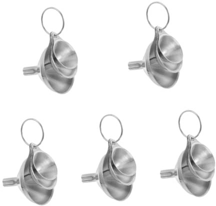 Amosfun 5sets Imbuti Inossidabile Per Design Appensione Per Trasferire Liquidi Come Latte e Sprechi