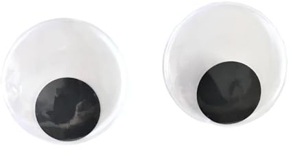 Sclmgo Wackelaugen, Klebeaugen, Große Dekorative Selbstaugen für Partys, Kühlschränke, Halloween, Möbel, Durchmesser 15cm