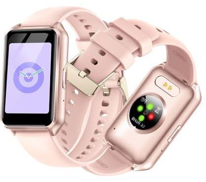 MiracDan Smartwatch Damen Fitnessuhr Schmal Fitness Tracker, 1.57 Bluetooth Anrufen 107 Sportmodi Sportuhr Klein Sport Uhr für Android iOS Handy