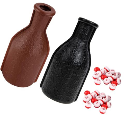 Alasum 2sätze Kunststoff Billard Prop Party Würfel Requisiten Party Würfel Set Flasche Tragbare Billard Flasche