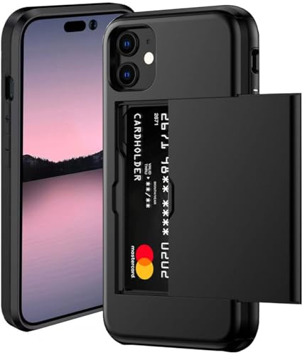 Cesryorsis für iPhone 12/iPhone 12 Pro hülle mit kartenfach, Silikon TPU Handyhülle, Ultra Dünn, Soft, Stoßfest Schutzhülle，Bumper Cover