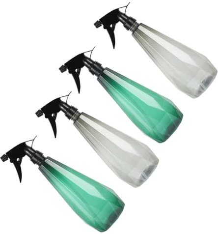 KONTONTY Lot De 4 Bouteilles De Pulvérisation D'eau 1l Pour Jardinage Et Nettoyage Domestique, Pulvérisateurs En Plastique Solide Et Épaissis, Pour L'arrosage Des Plantes Et L'entretien Maison