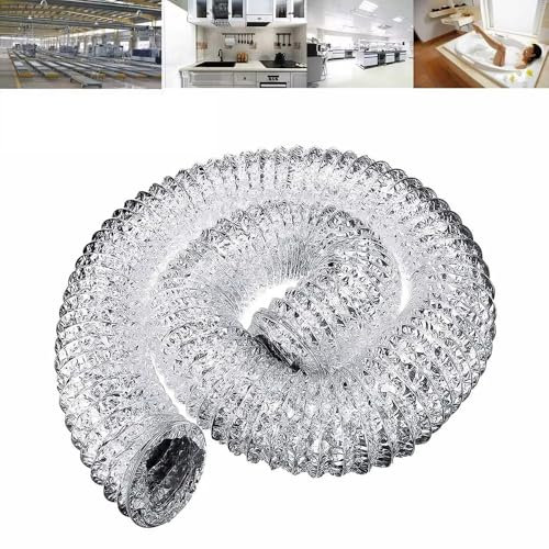 Aluminiumfolieslang Innerdiameter 110 mm Flexibel 1,5-6m Rörventilationskanal Ventilationsslang Torkhuv Avgaskanal (6m)(2m)