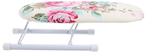 POPETPOP Mini Planche à Repasser Pliable avec Support Stable Antidérapant Accessoire Compact pour Repassage à Domicile et Voyage Petite Table Repasser Portable pour Manches et Coutures