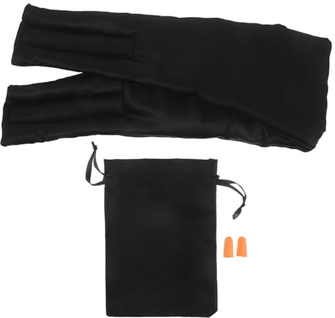 Abaodam Antifaz para Dormir con Tapones los Oídos y Bolsa de Almacenamiento Diseño de Diadema Ajustable para Viajes y Siestas Antifaz Bloqueador de Luz para Mujeres y Hombres