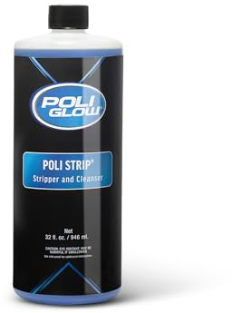 Poli Glow Proprietary Formula Poli Strip® Concentrated Boat and RV Stripper & Degreaser - Removes, Oxidation, Stains, Dirt, Tar, Grime, Old Wax, Spray-on Ceramics - 32 Oz