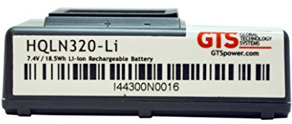 GTS HQLN320-LI 2500mAh 7.4V Rechargeable Lithium Ion Battery 2500mAh Li-ion 7.4V Black (1 x High)