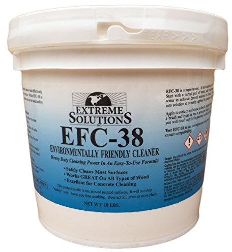 Woodrich Brand Wood Cleaner & Stripper for Wood Decks, Fences, Siding, and Log Cabins - EFC38 - Covers up to 3000 Square Feet