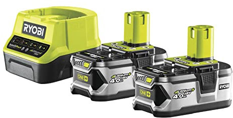 Ryobi rc18120 240 Pack Ladegerät 1 H + Ionen 2 Akkus 18 V 4,0 Ah