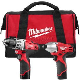 Milwaukee M12 2494-22 COMBO DRILL/IMPACT W/2 BAT