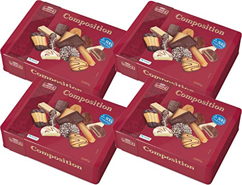 Lambertz Composition 8x500g Metalldose mit Gebäckmischung 13-fach sortiert 4 kg.