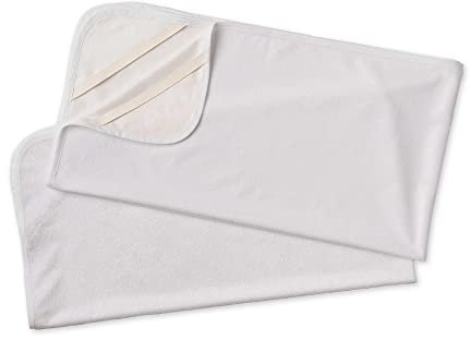 Flyideas Wasserdichter Matratzenschoner Kinderwagen 75x35 cm, 2 STK. Zertif. Bambus Matratzenschutz Betteinlage für Kinderwagenmatratze Stubenwagen Moseskörbe Baby